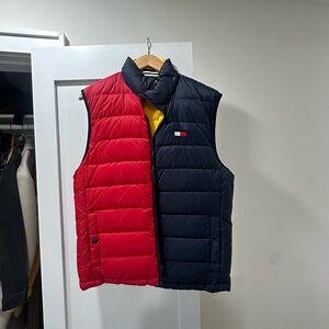 Tommy Hilfiger Red and Black Puffer Vest